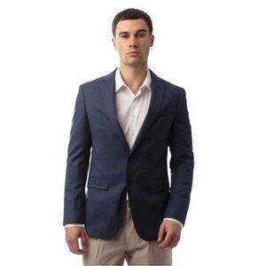 Boss Mens Novan6 Single-Breasted Slim Blazer / Navy